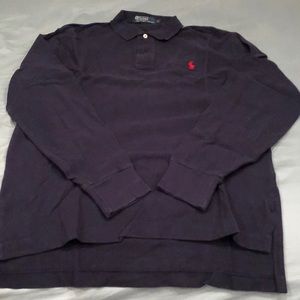 Ralph Lauren Polo navy blue long sleeve Small